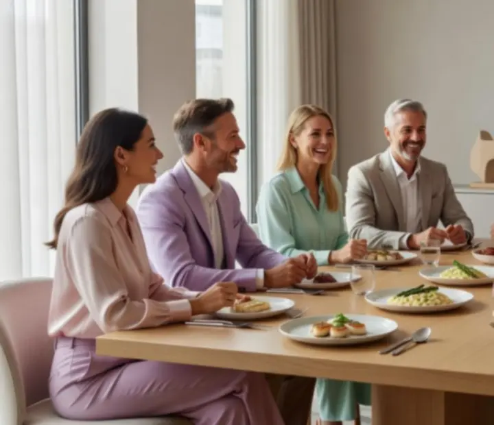 Grupa gości podczas prywatnego wieczoru kasyno w restauracji NAXSOL ENTERPRISES LTD